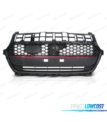 GRELHA FRONTAL SUZUKI SWIFT VI 17-20 LOOK SPORT LINE PRETO VERMELHO