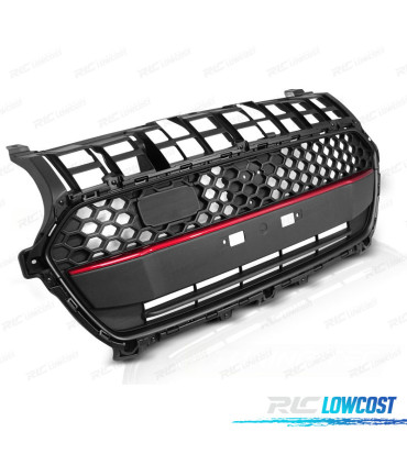 GRELHA FRONTAL SUZUKI SWIFT VI 17-20 LOOK SPORT LINE PRETO VERMELHO