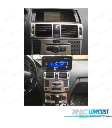 AUTO RADIO ANDROID 12 PARA MERCEDES C W204 07-10