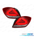 FAROLINS LED OPEL ASTRA H GTC 05-10 CARDNA VERMELHO PRATA TRANSPARENTE