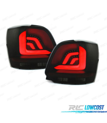 FAROLINS LED VOLKSWAGEN VW POLO 6R 6C 09-17 CARDNA DINÂMICOS PRETO FUMADO