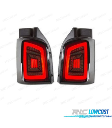 FAROLINS CARDNA VOLKSWAGEN VW T5 03-09 1P BARRA DE LUZ DINÂMICA FUNDO PRETO FUMADO