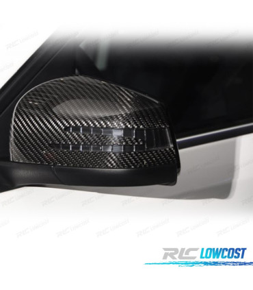 CAPAS DE ESPELHOS RETROVISORES CARBONO MERCEDES CLASSE A B C E S CLA GLK GLA 06-18