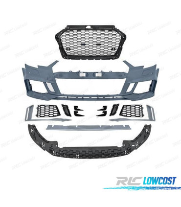 PÁRA-CHOQUES FRONTAL AUDI A3 SPORTBACK LOOK RS3 16-20 PDC
