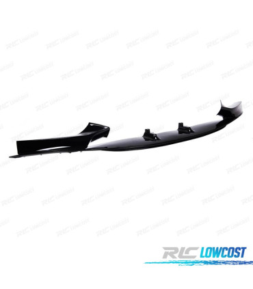 SPOILER LIP DIANTEIRO BMW F22 F23 LOOK M PERFORMANCE PRETO BRILHANTE