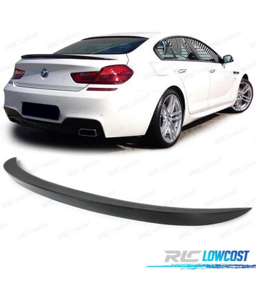 SPOILER TRASEIRO PARA BMW SERIE 6 F12 F13 F06 CARBONO