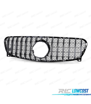 GRELHA FRONTAL MERCEDES GLA X156 14-16 GT-R AMG PRETO BRILHANTE