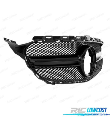 GRELHA FRONTAL MERCEDES W205 FACELIFT 18- LOOK AMG PRETO BRILHANTE
