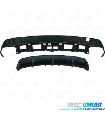 DIFUSOR MERCEDES CLA C117 DUPLA SAIDA LOOK AMG CLA45