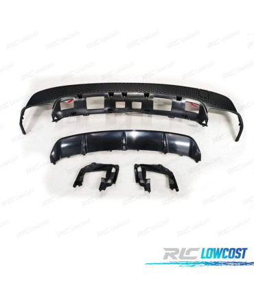 DIFUSOR MERCEDES CLA C117 DUPLA SAIDA LOOK AMG CLA45