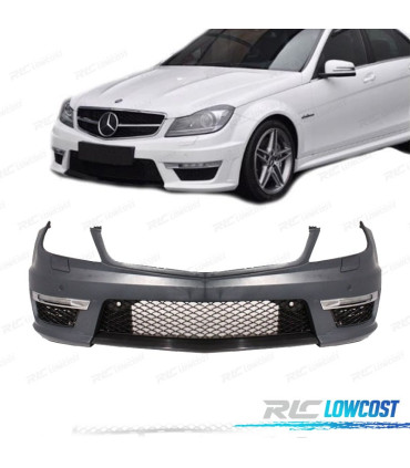 PÁRA-CHOQUES FRONTAL MERCEDES CLASE C W204 11-14 LOOK AMG C63 PDC