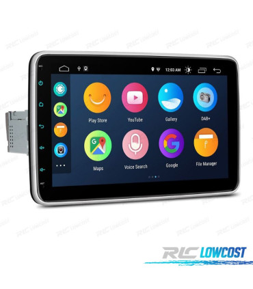 AUTO RADIO GPS 1 DIN ANDROID 14 LCD TÁCTIL 10"