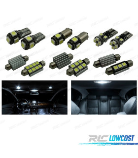 KIT COMPLETO 20 LAMPADAS LED INTERIOR PARA BMW E60 E61 M5 525XI 525I XDRIVE 530I 530XI 540I 545I 550I 03-10