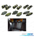 KIT COMPLETO 13 LAMPADAS LED INTERIOR PARA SEAT LEON MK1 1 M 1M1 HATCHBACK 99-06