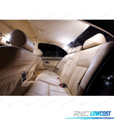 KIT COMPLETO DE 19 LÂMPADAS LED INTERIOR BMW E39 5 SERIE SEDAN 520I 535I 525I 528I 530I 540I M5 96-03