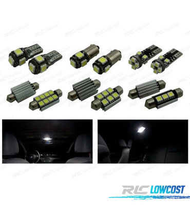 Kit completo de 8 lâmpadas LED interior PARA BMW 1 serie F20 F21 116i 118i 120i 120d 125d 125i M135i 12-14