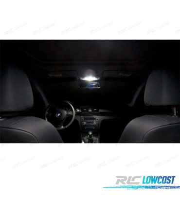 Kit completo de 8 lâmpadas LED interior BMW 1 serie F20 F21 116i 118i 120i 120d 125d 125i M135i 12-14