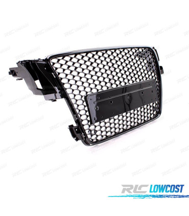 GRELHA FRONTAL AUDI A5 07-11 LOOK RS PRETO BRILHANTE