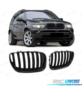 GRELHAS DESPORTIVAS BMW X5 E53 LCI 04-06 PRETO BRILHANTE LOOK M PERFORMANCE