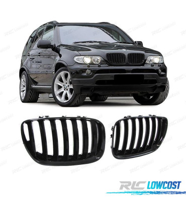 GRELHAS DESPORTIVAS BMW X5 E53 LCI 04-06 PRETO BRILHANTE LOOK M PERFORMANCE