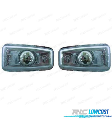 INTERMITENTES LATERAIS CITROEN SAXO PEUGEOT 106 306 CRISTAL CLARO CROMADO