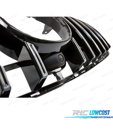 GRELHA FRONTAL MERCEDES GL X166 12-15 LOOK AMG GT PRETA CROMADA