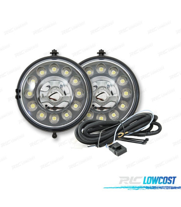 MINI R56 R55 R57 R60 2006+ 2&1 OPTICAS ANTINIEBLA + LUZ DIURNA LEDS