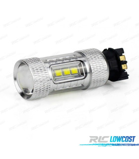 LÂMPADA LUZES DIURNAS PW24W OU PYW24W 80W 16SMD CANBUS