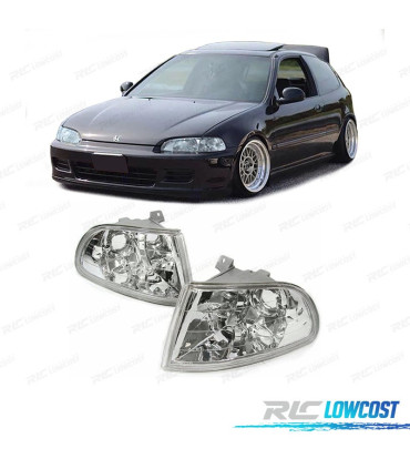 PISCAS FRONTAIS HONDA CIVIC 91-95 FUNDO CROMADO