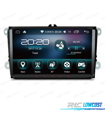 RADIO GPS ANDROID 10 QUAD CORE 16GB ROM 9 PULGADAS