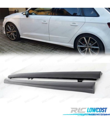 EMBALADEIRAS LATERAIS AUDI A3 8V SPORTBACK 12-16 LOOK S LINE