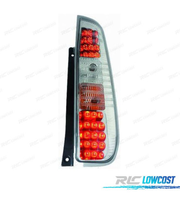 FAROLINS TRASEIROS LED FORD FIESTA 02-08 CROMADO
