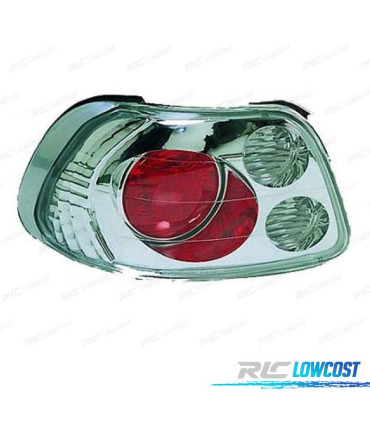 FAROLINS TRASEIROS HONDA DEL SOL 92-97 LOOK LEXUS CROMADO