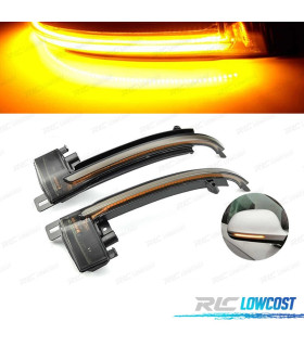 PISCAS LED DINAMICO DE ESPELHO PARA AUDI A3 A4 A5 A6 Q3 ESCURECIDOS FUMADO