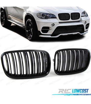 GRELHAS BMW X5 X6 E70 E71 07-14 LOOK M PRETO BRILHANTE