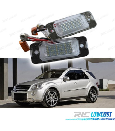 LUZ DE MATRICULA LED PARA MERCEDES CLASSE ML W164 2008-2011 GL X164