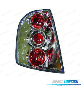 FAROLINS TRASEIROS SKODA FABIA 99-07 CROMADO