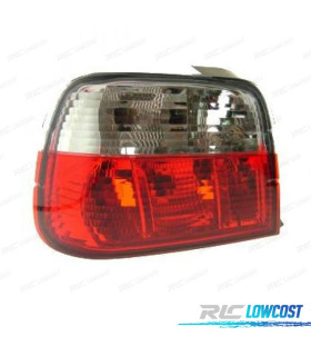 FAROLINS TRASEIROS BMW E36 COMPACT 90-97 VERMELHO BRANCO