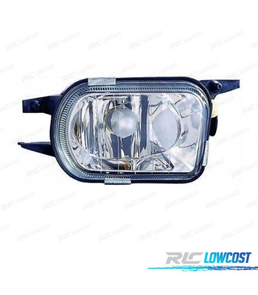 FAROL NEVOEIRO DIREITO PARA MERCEDES C W203 00-02 SLK 00-04 CROMADO VIDRO LISO