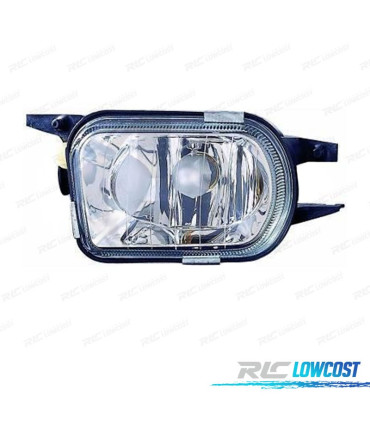 FAROL NEVOEIRO ESQUERDO PARA MERCEDES C W203 00-02 SLK 00-04 CROMADO VIDRO LISO