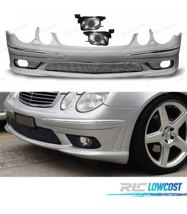 PARA-CHOQUES FRONTAL MERCEDES W211 02-06 LOOK AMG + NEVOEIRO