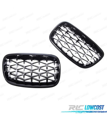 GRELHAS BMW X5 E70 X6 E71 07-14 DIAMANTE PRETO