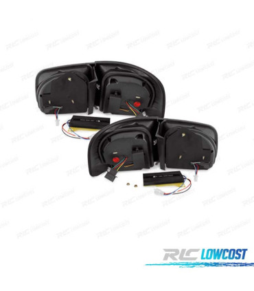 FAROLINS LED VOLKSWAGEN VW TOUAREG I 7L 02-10 CARDNA VERMELHO TRANSPARENTE