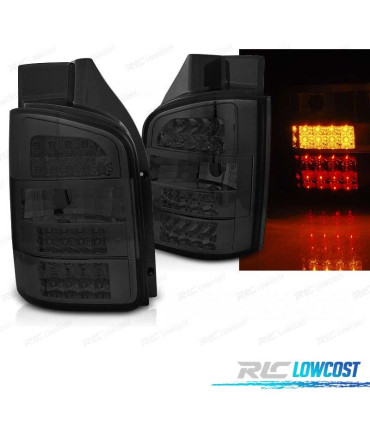 FAROLINS TRASEIROS LED VOLKSWAGEN VW T5 2P 03-09 FUNDO PRETO ESCURECIDOS