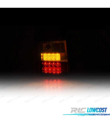 FAROLINS TRASEIROS LED VOLKSWAGEN VW T5 2P 03-09 FUNDO PRETO ESCURECIDOS