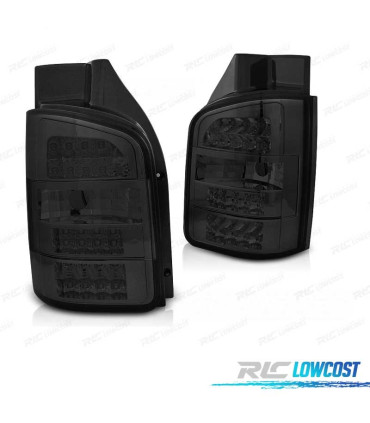 FAROLINS TRASEIROS LED VOLKSWAGEN VW T5 2P 03-09 FUNDO PRETO ESCURECIDOS