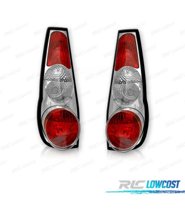 FAROLINS TRASEIROS FIAT PUNTO 93-99 CROMADO LOOK LEXUS