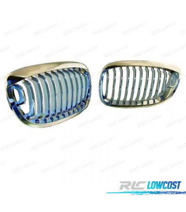 GRELHAS FRONTAIS BMW E46 COUPE CABRIO 03+ CROMADAS