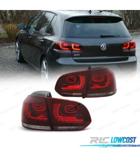 FAROLINS TRASEIROS LED VOLKSWAGEN VW GOLF 6 MK VI 08-12 VERMELHO BRANCO