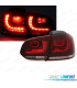 FAROLINS TRASEIROS LED VOLKSWAGEN VW GOLF 6 MK VI 08-12 VERMELHO BRANCO